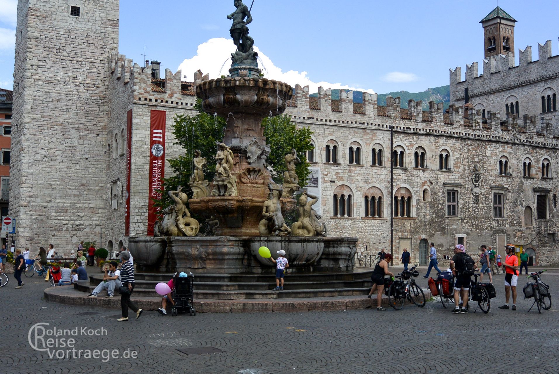 mit Kindern per Rad über die Alpen, Via Claudia Augusta, Trento